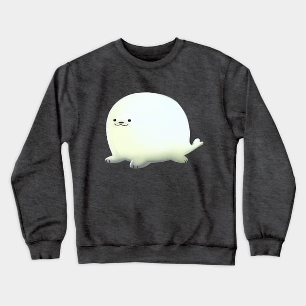 rotund baby seal Crewneck Sweatshirt by evumango